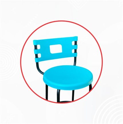 Silla de barra Dalia Turquesa 2